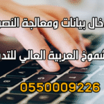 دورة إدخال بيانات ومعالجة النصوص