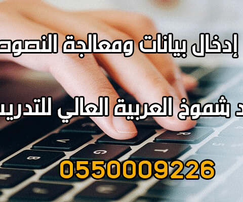 دورة إدخال بيانات ومعالجة النصوص